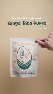 [6mos+] Sangol Baby Rice Puffs 20g – Korean Organic Baby Snack with Real Rice Fruits & Veggies No Added Sugar & Additives
