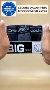 Celana Dalam Pria CROCODILE Big Size CR 247BS Isi 3Pcs Bahan Katun