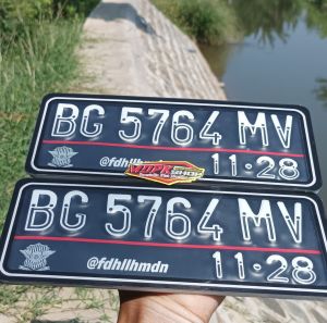 PLAT NOMOR MIKA AKRILIK BAUT TANAM COCOK UNTUK SEGALA MOTOR
