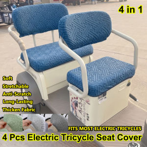 4 Pcs Electric Tricycle Seat Cushion Cover Universal Fit Elastic Seat Cover Durable & Long Lasting