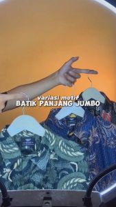 Kemeja Batik Pria Modern Lengan Panjang Casual Motif Terbaru Size L-2XL JU0153