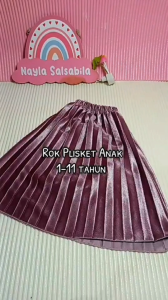COD Rok bludru anak perempuan // Rok bludru plisket anak terbaru 2025