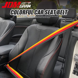 JDMGRAM Colorful Car Seat Belt 3.6 Meters Universal Auto Strengthen Seat Safety Belts Webbing Racing Style Harness Strap Automobile Interior Accessories