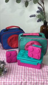 TECHNOPLAST Big Block Lunch Box Set/Tempat Makan Set Big Block + Tas