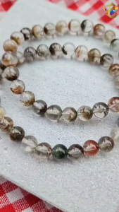 Super Premium Grade Wealth Pot Garden Phantom Rutile Bracelet