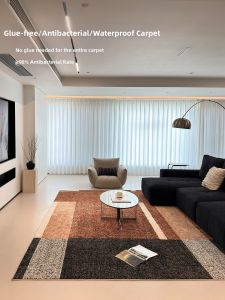 BULULOM | Adhesive-free Waterproof and Stain-resistant Formaldehyde-free Simple-style Carpet