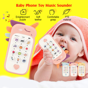 Baby Toys Mobile Phone Educational Story Machine Cartoon Simulation Mobile Phone With Music Light