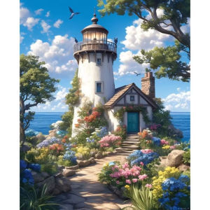 Lighthouse Jigsaw Puzzle 500/1000/1200/2000PCS Paper Puzzle Seascape Relaxing Game Home Decor Gift
