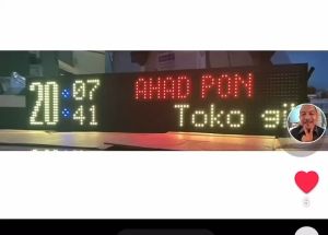 JAM SHOLAT IQOMAH DIGITAL JWS003-RGB P10 MULTI COLOR 100x20x5cm AWET BERGARANSI high quality setting dari hp dan ada vido panduan