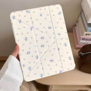3 Fold Flower Magnetic Table Case For ipad Mini7 6 iPad 11 10 6 5 Pro11 12.9 13 M2 M4 Air 11 13 5 4 9.7inch for 10th A16 Cover
