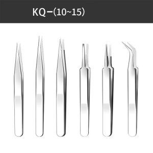 แหนบสเตนเลส สำหรับหนีบขนตาปลอม ทำงานช่าง แหนบคีบอะไหล่ติดเล็บ คีบสติ๊กเกอร์