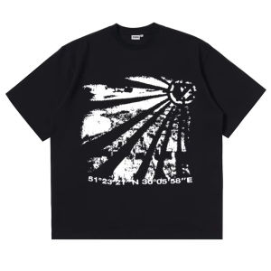 Áo Thun Nam Oversize Phong Cách Y2K Thời Trang Hip Hop Mùa Hè Harajuku Hàn Quốc Streetwear Thẩm Mỹ Grunge Vintage Tay Ngắn