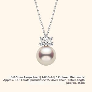 Helas | Crown Necklace 14K Gold Akoya Sea Pearl