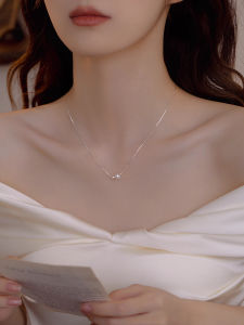 S925 Sterling Silver Freshwater Pearl Necklace Womens Minimalist Style Summer Choker Original Design Fashion Jewelry Accessory