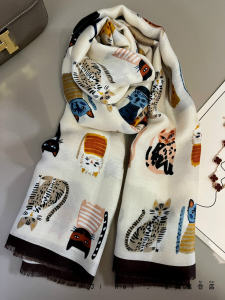 Khăn Choàng Lụa Nữ Mùa Xuân Hè Vải Lanh Cotton Nhẹ Mềm Mại Ấm Áp Cổ Tròn Đa Năng Thời Trang Khăn Choàng Dài Hình Chữ Nhật