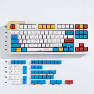 Gundam Keycap 131 Keycap คีย์บอร์ด ภาพภาษาอังกฤษ สำหรับคีย์บอร์ด กลไก 61/64/68/75/84/87/96/98/100/104