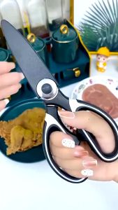 Gunting Dapur Viral Serbaguna Pemotong Ikan daging ayam dan Sayuran Berbahan Stainless Steel