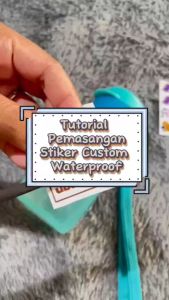 Stiker DTF UV ISI 15+pcs - Stiker nama custom - Stiker alat makan tempat makan - Stiker waterproof - Stiker anti air - Stiker pencil pensil