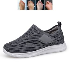 RUCHI Middle aged and elderly diabetes foot shoes Men Or women Wide foot swelling light breathable Non-slip walking shoes