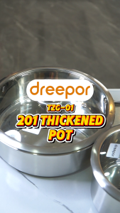 Dreepor 3PCS cookware set 304 stainless steel kitchenware set non stick sets Soup Pot