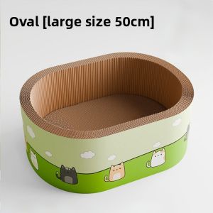 HELLOLEIBOO | Seasonal All-Weather Durable Cat Scratching Board Cat Bed