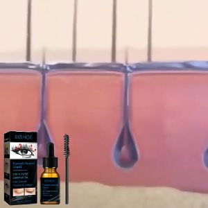 Eelhoe Eyelash Growth Liquid Castor Oil Mascara For Daily Natural Eyelash Curling Beautiful And Long-Lasting Makeup Gentle Moisturizing Care Liquid 10ml