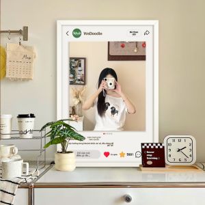YASISHA | French Style Wall Art Mirror Decorative Item Retro Coffee Shop Creative Wall Painting
