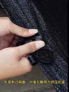 คลิปตาข่ายแรเงา 50 ชิ้น พลาสติกคุณภาพสูงสแควร์เรือนกระจกแรเงาผ้ารั้วคลิป Grommet รั้วตาข่ายติดตั้งตะขอคลิปเครื่องมือสวน