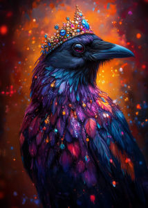 BILIBILI | DIY Oil Painting By Numbers Kit Victorian Gothic Black Raven  Paint By Numbers Diy Numbers Painting Art On Canvas By Numbers