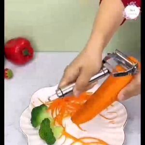 🇲🇾 2in1 Multipurpose Stainless Steel Peeler Grater Scraper Melon Fruit Peeling Knife Pisau pengupas 双刃削皮器刮皮刀多用瓜果刨皮刀二合一去皮