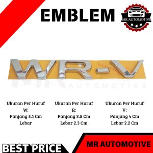 Logo Emblem Bagasi Tulisan WR-V Original