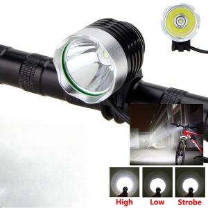 For Bicycle Rechargeable 1000LM T6/L2 Mountain Bike Lamp Set Bike Cycling Lamp Headlight 2 in 1 Without Battery New Headlight