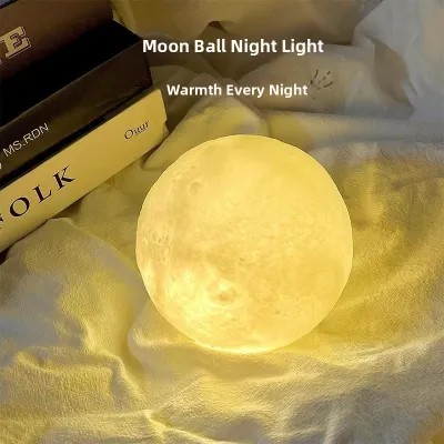 WENLING | Creative 3D Moon Light Bedside Lamp