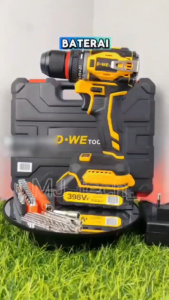 D-WE Mesin Bor 398/598VF Cordless Drill 40N.M Mesin Bor Baterai Tangan Electric Screwdriver Variable speed