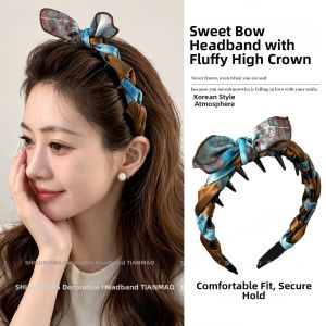 Retro Color-blocked Face-shaping Hair Band