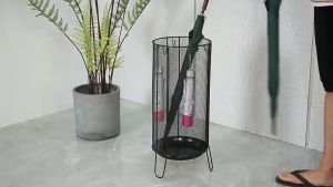 【Woody】 Creative Metal umbrella stands Hotel lobby Office Umbrella stand holder
