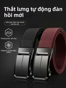 GUOQI | Dây Nịt Nam Tự Động Khóa Dây Nylon Co Dãn
