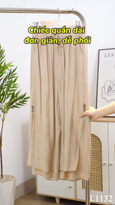 Quần thiết kế thanh nhã nhẹ nhàng với chất liệu Voan Rayon mềm mại có độ rũ nhẹ QD4L1132 Thương hiệu Thiều Hoa