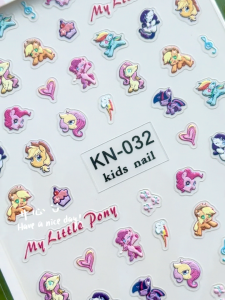 Kids Nail Sticker | My Little Pony Style | Colorful Cartoon Nail Art | Safe & Easy to Use | Ready Stock MY