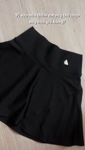 Chân váy ngắn thể thao KSM xẻ tà 2 lớp thoải mái vận động chân váy thể thao cầu lông pickleball QV101
