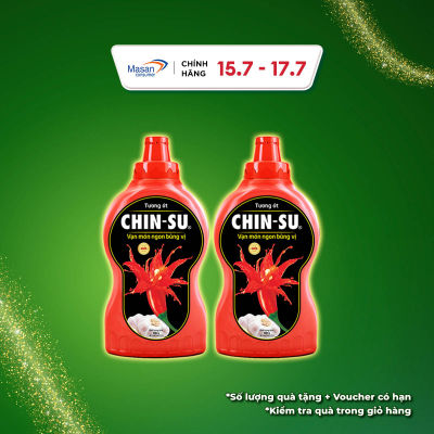 [15.7-17.7 Voucher 18% CHO ĐƠN TỪ 199k]Combo 2 Tương Ớt CHIN-SU 500G (Bao bì có thể thay đổi theo đợt nhập hàng)