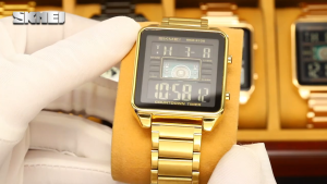 PENGIRIMAN INSTANT -- Jam tangan pria SKMEI 2136 digital rantai waterresist original