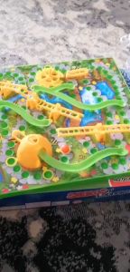 3D Snakes Ladder Family Table Board Game Play Set For Kid Mainan Budak