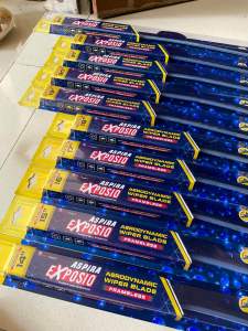 WIPER FRAMELESS BLADE MOBIL MERK ASPIRA EXPOSIO 14” 15” 16” 17” 18” 19” 20” 21” 22” 24” INCH ORIGINAL AE-WBFSG15H