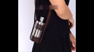 Bình inox đựng rươu hình trụ dung tích 05l - 1l