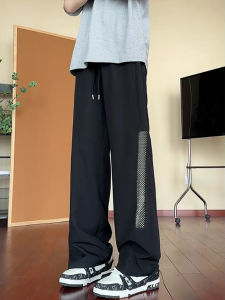 Quần Dài Nam Mùa Hè Mỏng Bằng Lụa Băng Màu Đen Quần Dài Chống Muỗi Quần Dài Ống Đứng Quần Dài Thường Ngày Quần Dài Thể Thao