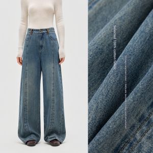 BEIQIANI | Cotton Casual Straight Leg Jeans with Multiple Pockets