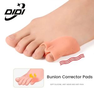 DIDI 1Pair Toe Separator Pinky Bunion Corrector Gel Hallux Valgus Splitter Overlap Pain Relief Foot Bone Care Tools