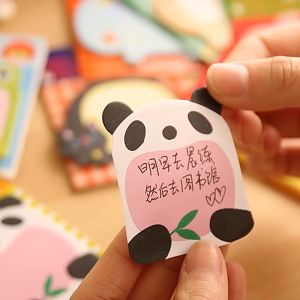 Cute Cartoon Memo Sticky Note Zoo Animal Park Sticker Tear Off Note Book Notes Paper Pad School Office Supplies