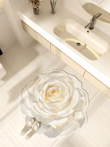 Bathroom Rug Toilet Washing Table Anti-slip Foot Pad Bathroom Entrance Silicon Dendroid Absorbent Carpet Home Use Mat